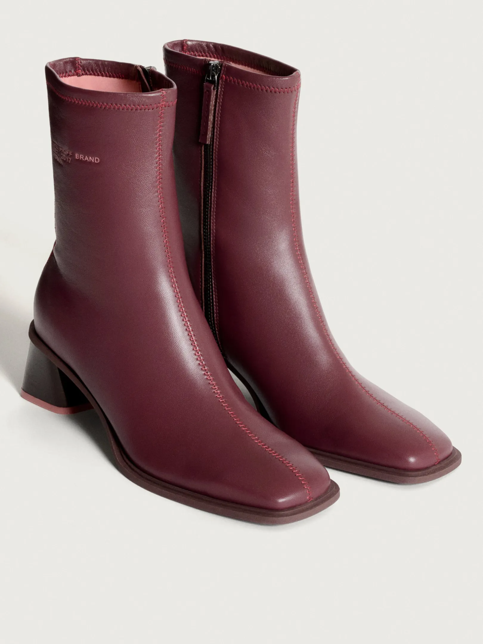 date_burgundy_heeled_ankl_1.webp HOFF Boots and ankle boots | DATE BURGUNDY HEELED ANKLE BOOT