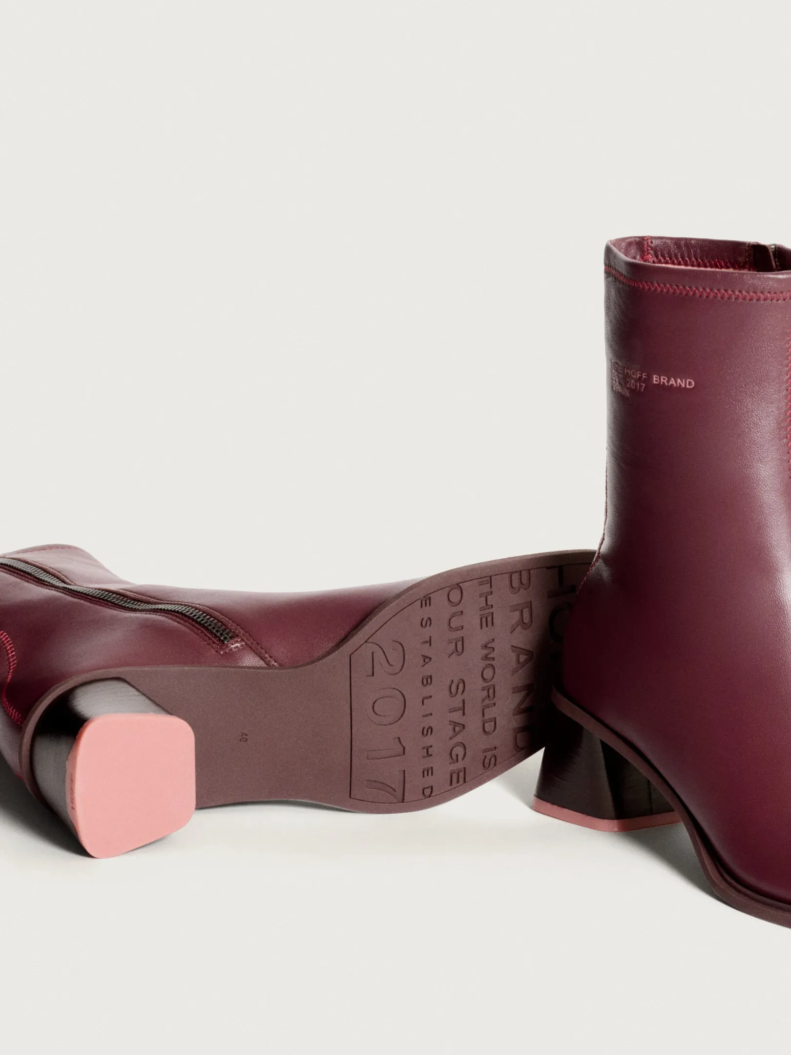 date_burgundy_heeled_ankl_3.webp HOFF Boots and ankle boots | DATE BURGUNDY HEELED ANKLE BOOT