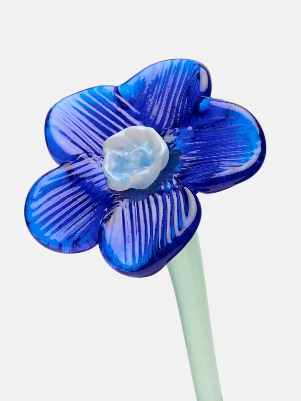 HOFF Deco | Deco | MOUTHBLOWN CRYSTAL FLOWER BLUE