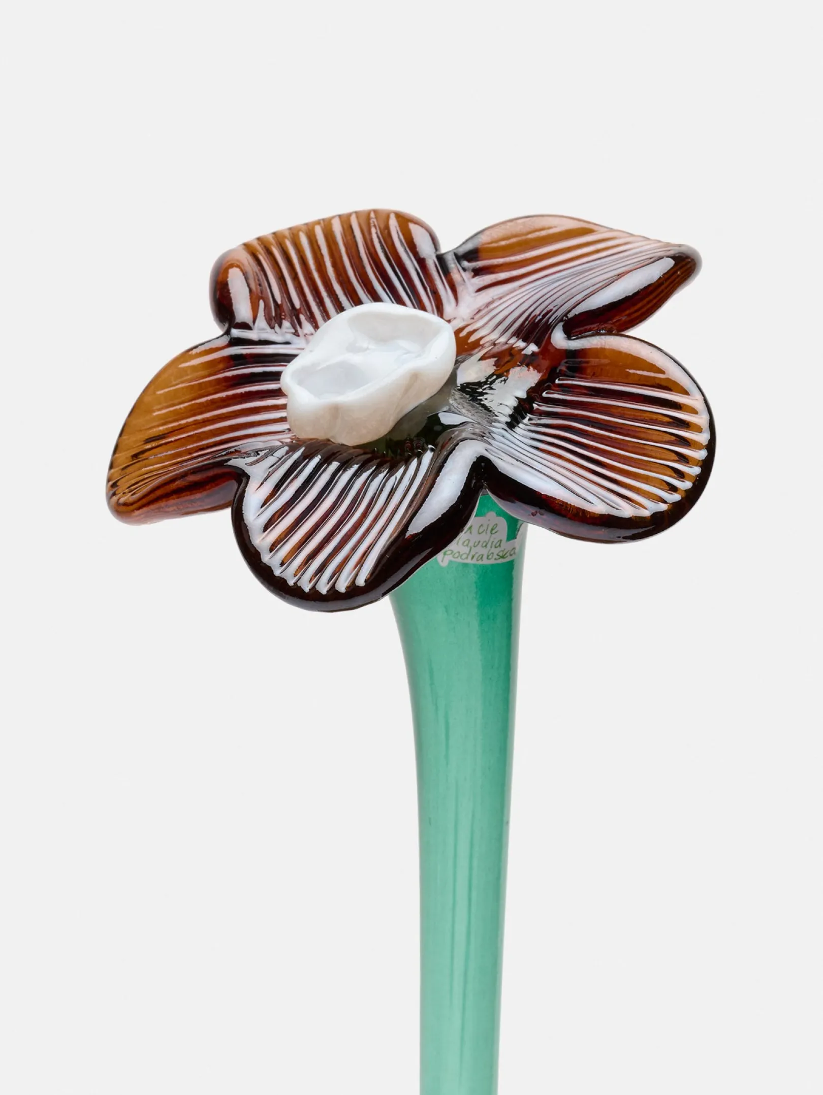 mouthblown_crystal_flower_0-3.webp HOFF Deco | Deco | MOUTHBLOWN CRYSTAL FLOWER BROWN