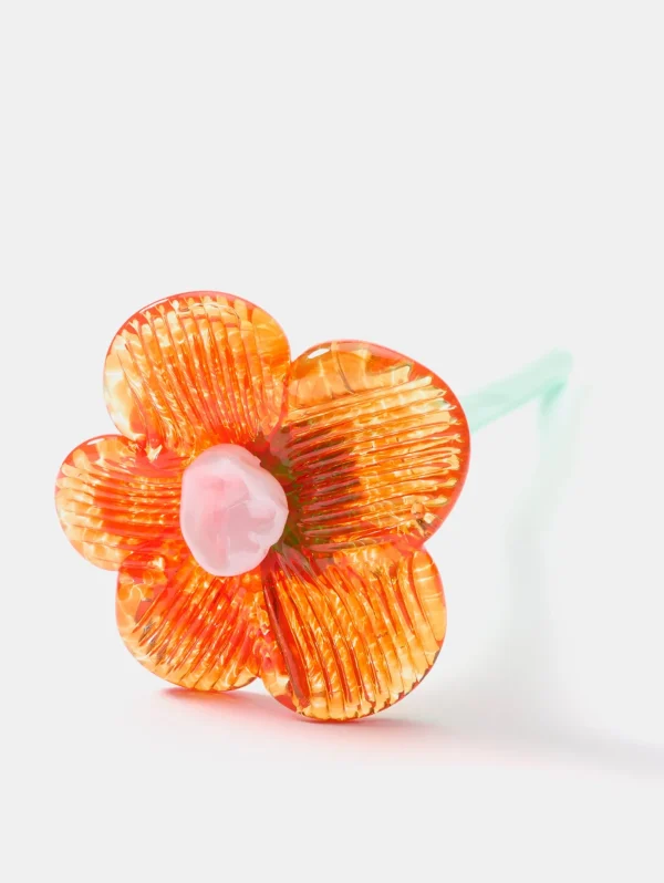 HOFF Deco | Deco | MOUTHBLOWN CRYSTAL FLOWER ORANGE