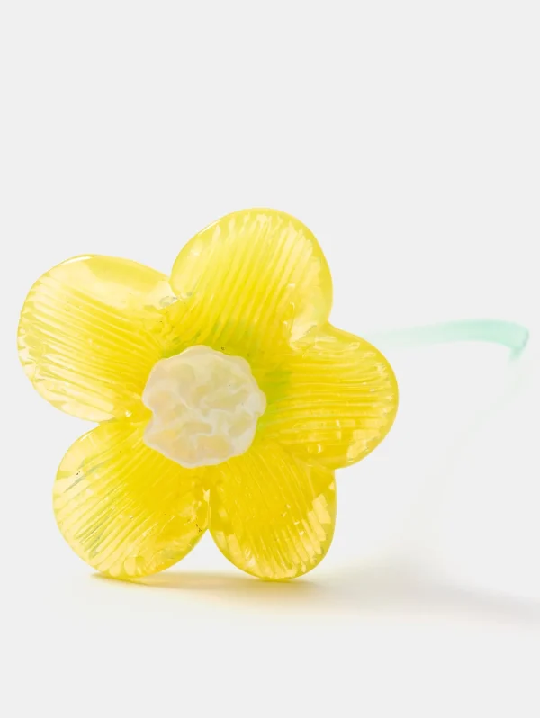 HOFF Deco | Deco | MOUTHBLOWN CRYSTAL FLOWER YELLOW