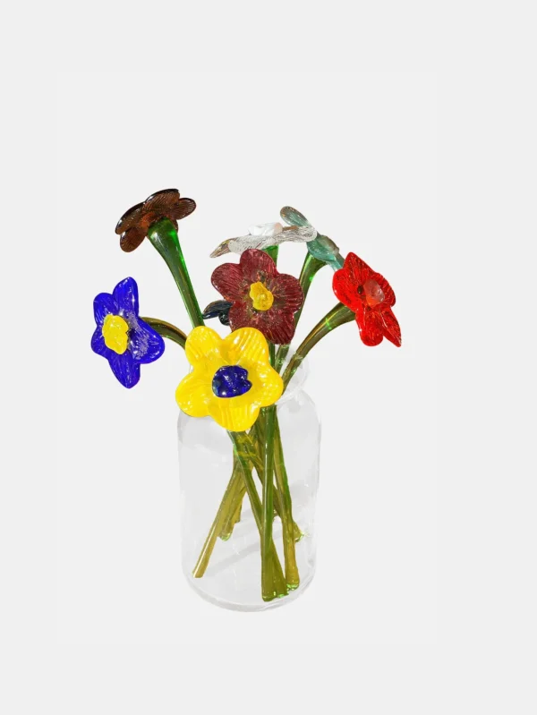 HOFF Deco | Deco | MOUTHBLOWN CRYSTAL FLOWER MUSTARD