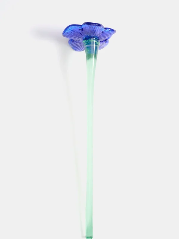 HOFF Deco | Deco | MOUTHBLOWN CRYSTAL FLOWER BLUE