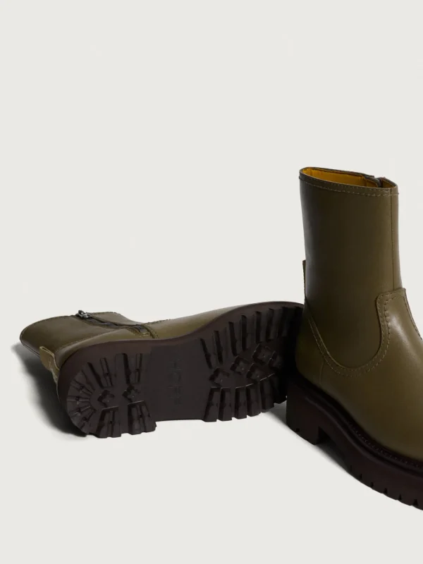 HOFF Boots and ankle boots | OFFICE GREEN LEATHER BOOT