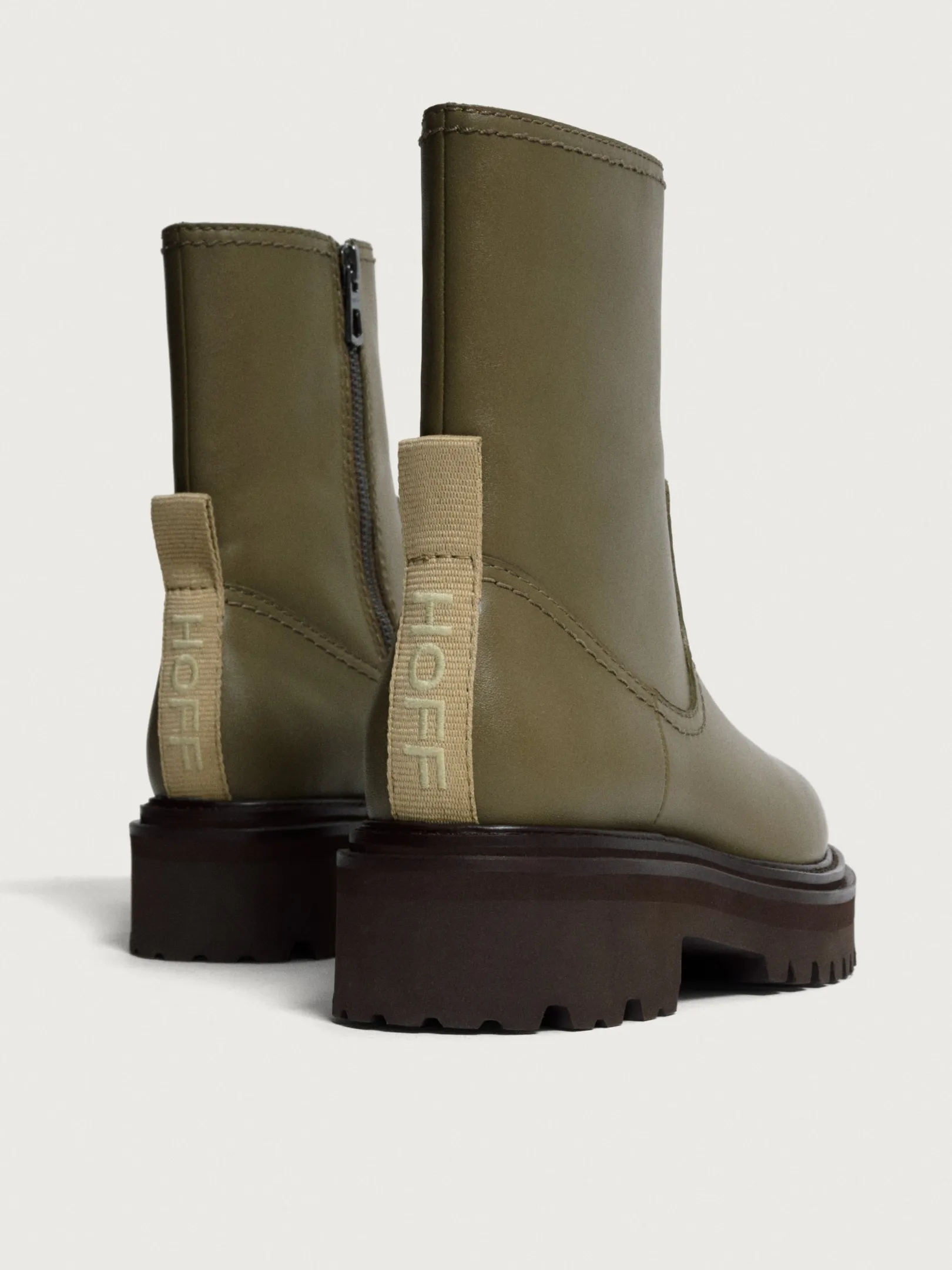 office_green_leather_boot_3.webp HOFF Boots and ankle boots | OFFICE GREEN LEATHER BOOT