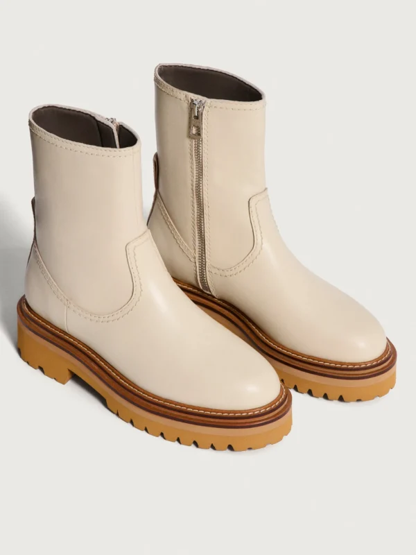 HOFF Boots and ankle boots | OFFICE OFF WHITE LEATHER BOOT